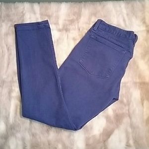 J. Crew Toothpick blue jeans size 27